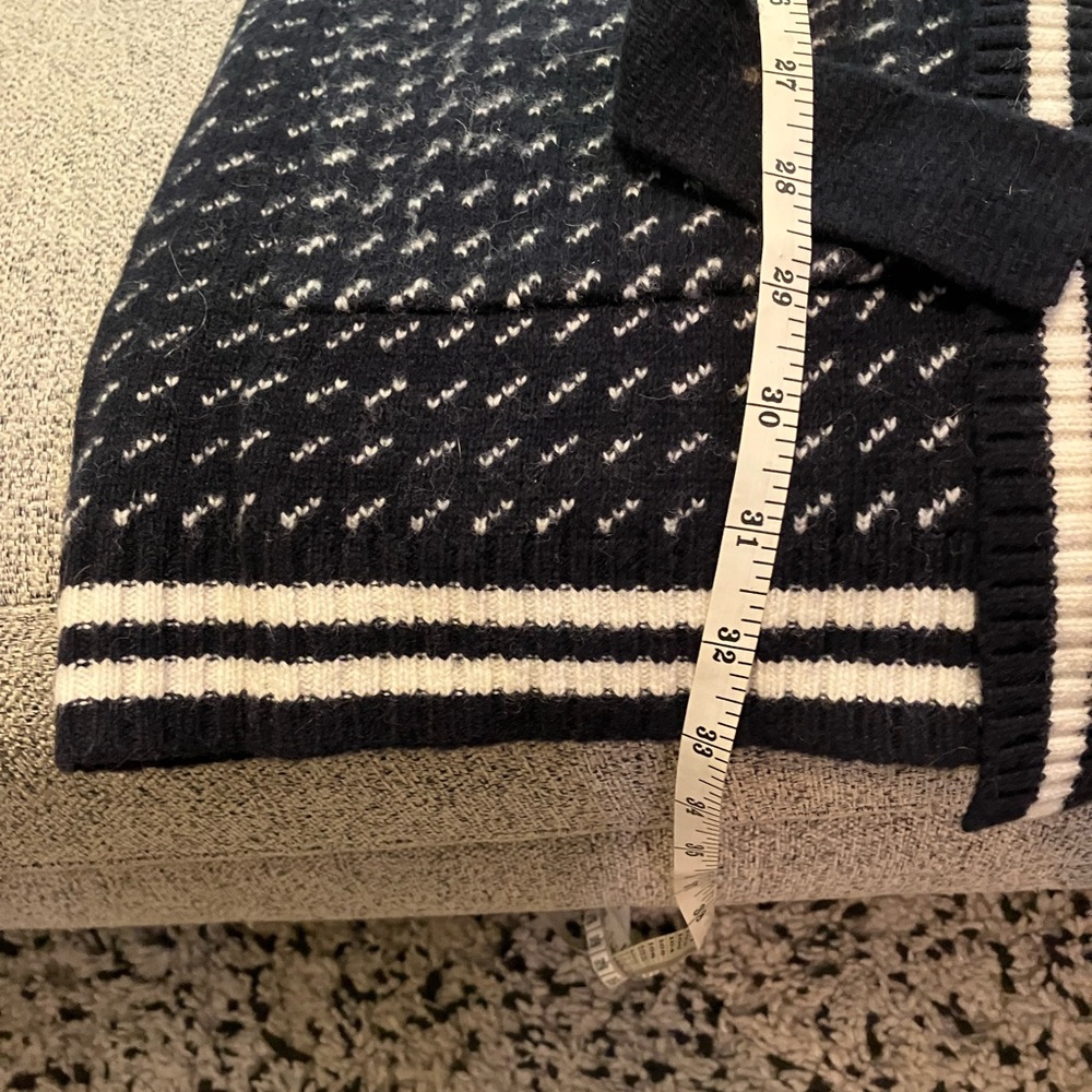 NWT L.L. Bean navy long-line cardigan - Picture 3 of 4
